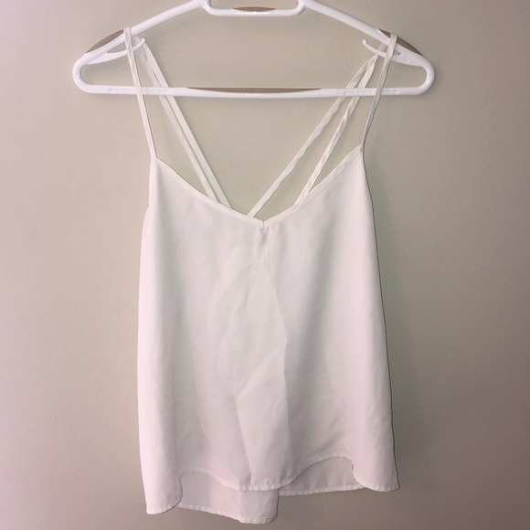 White Hollister Cross Back Tank - Picture 2 of 3